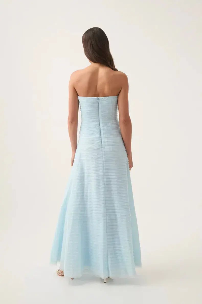 Aje Soundscape Maxi Dress Sea Breeze Size 6 photo 5
