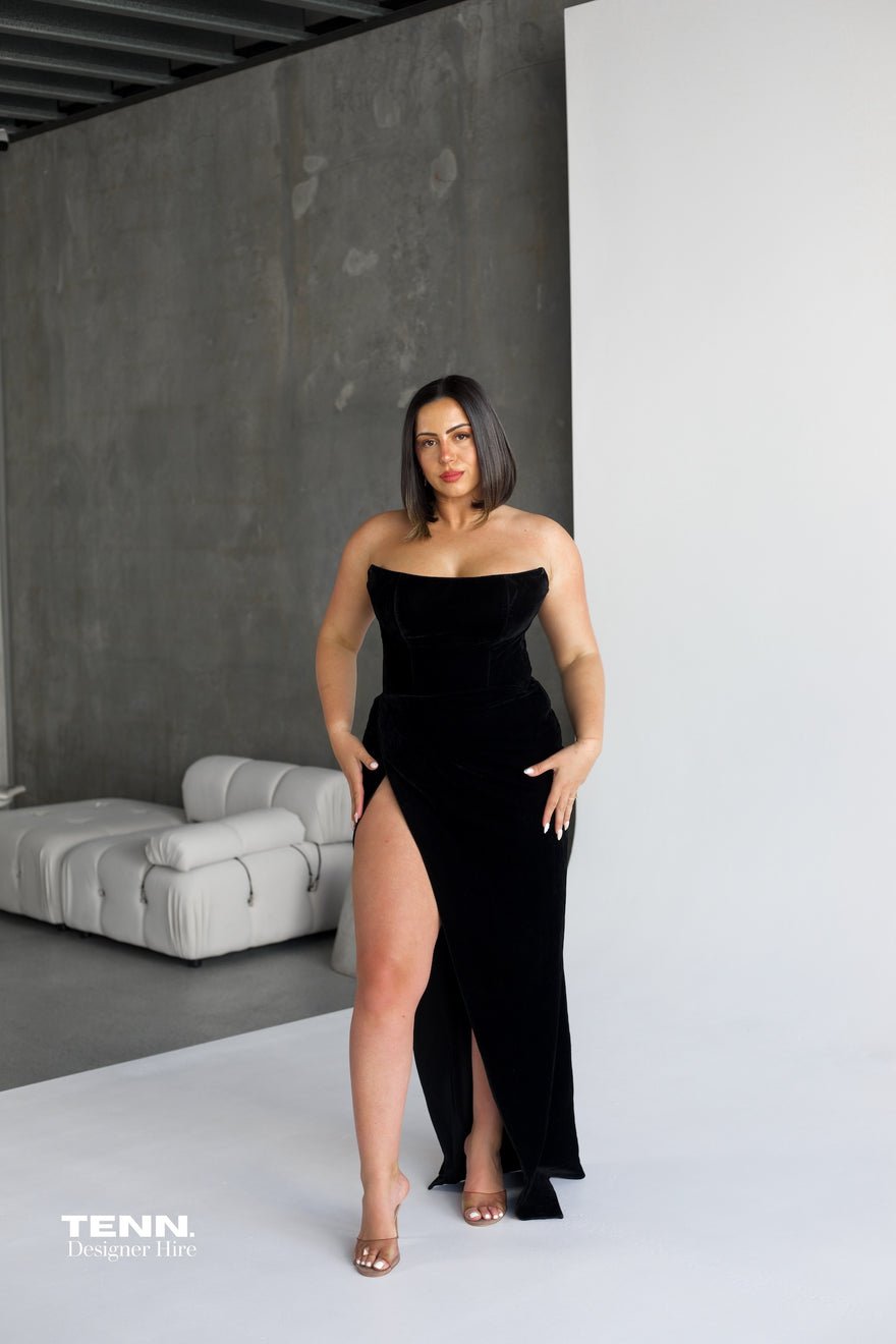 Lia Stublla Meredith Gown - Black photo 3