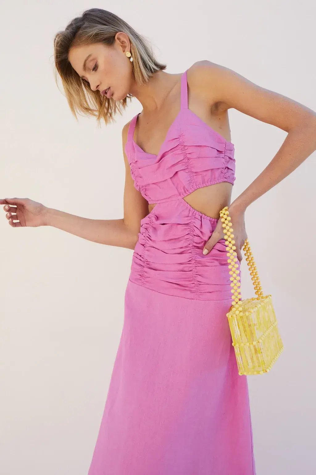 Suboo Aster Maxi Dress Pink Size 8 photo 4