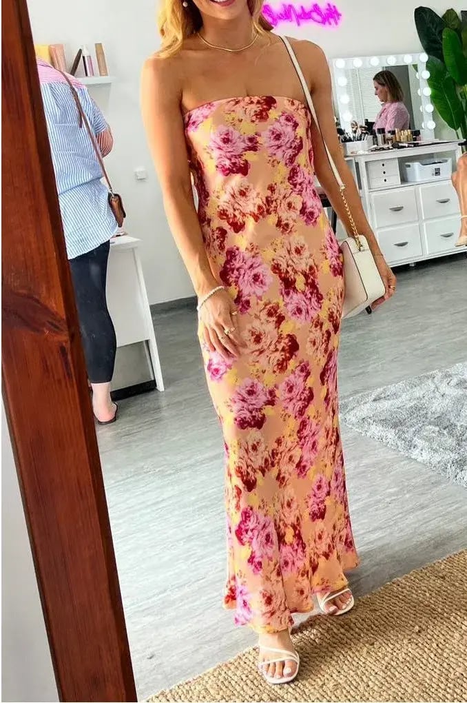 Bec & Bridge Moon Dance Strapless Dress Belle Floral Size 8 photo 4