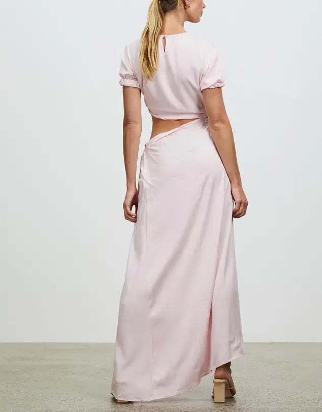 Christopher Esber Rolled Sleeve Tee Dress in Pink Size 6 / XS photo 3