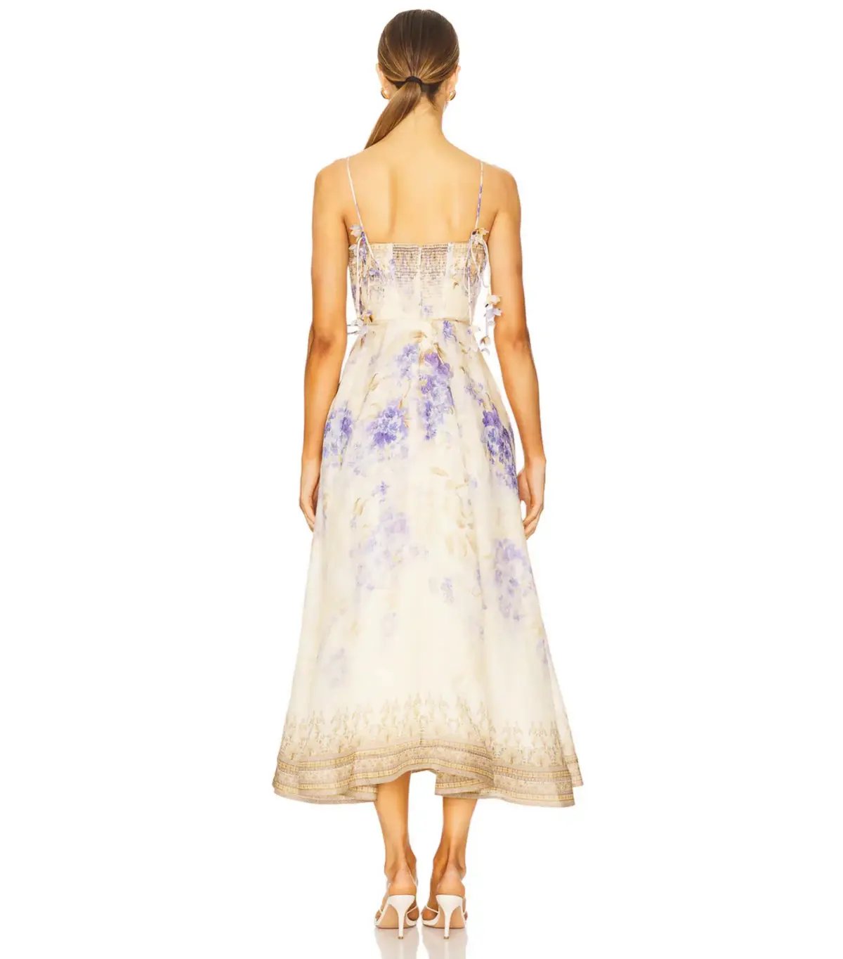 Zimmermann Dawning Picnic Dress in Lilac Floral Size 1 AU 10 photo 2