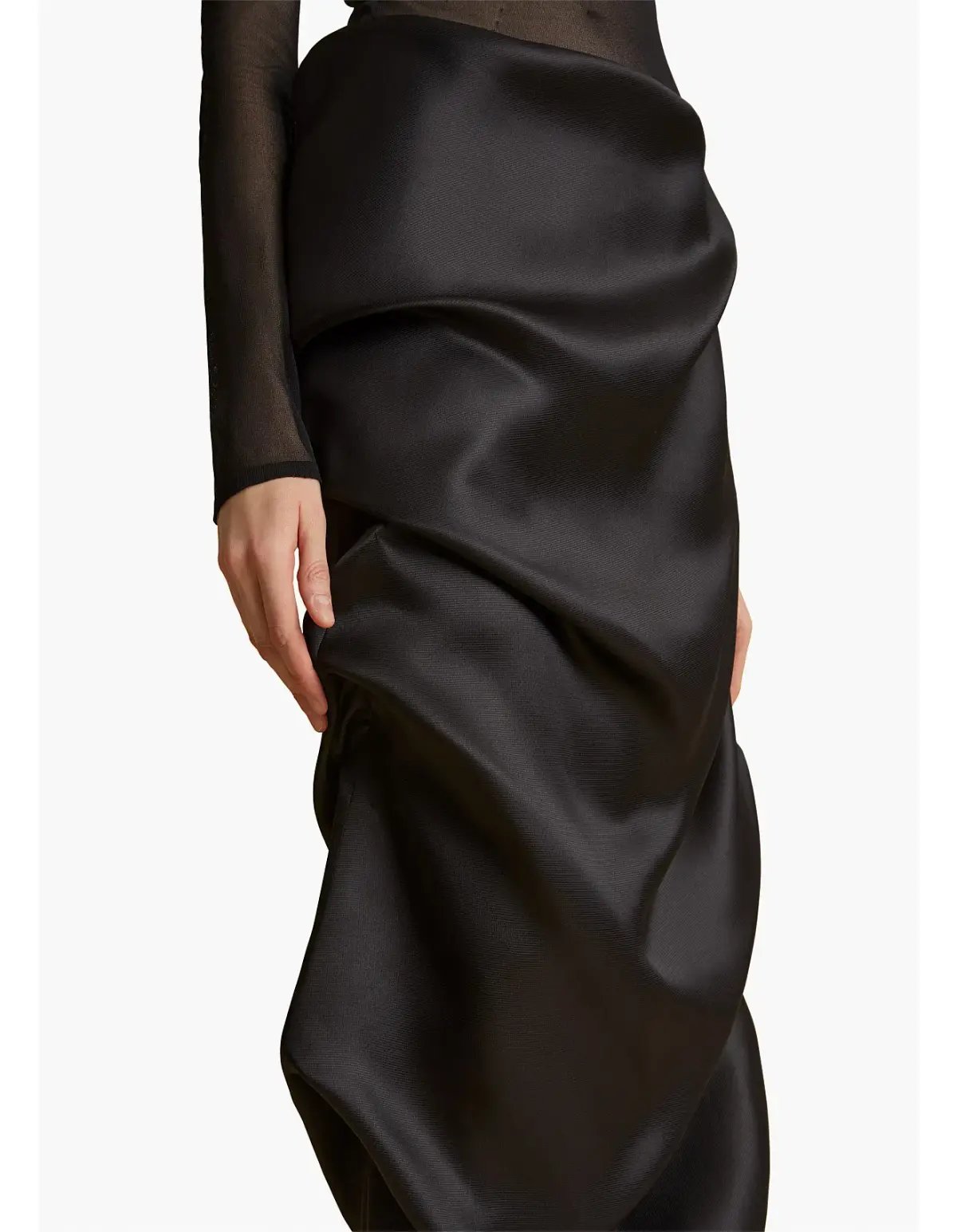 Khaite Olula Maxi Skirt in Black Size 6/XS photo 2