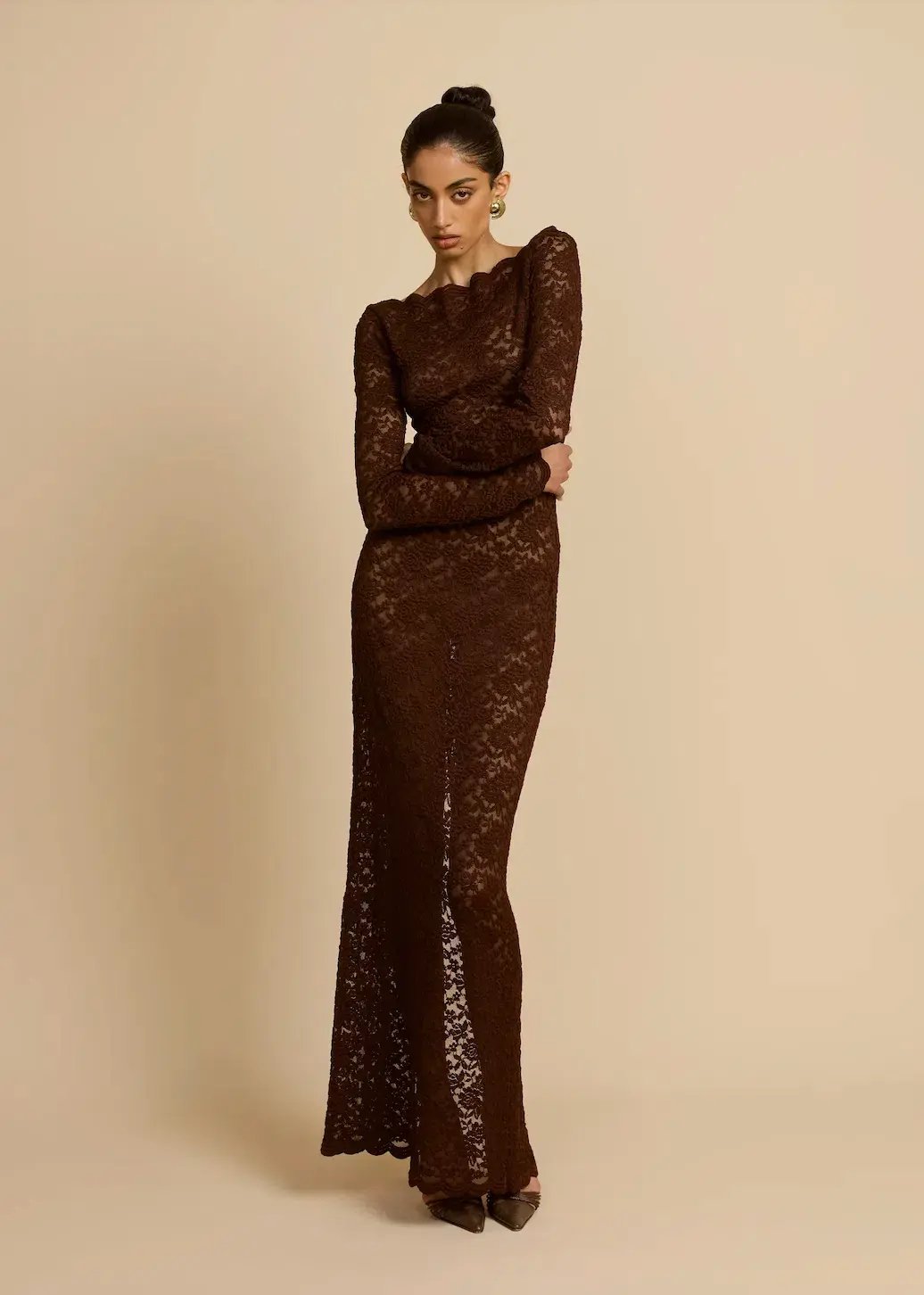 Arcina Ori Monet Maxi Dress Brown Size S / AU 8 photo 5
