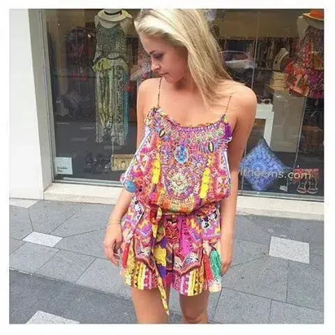 Camilla Childs Play Silk Playsuit Multi Size 8 photo 8