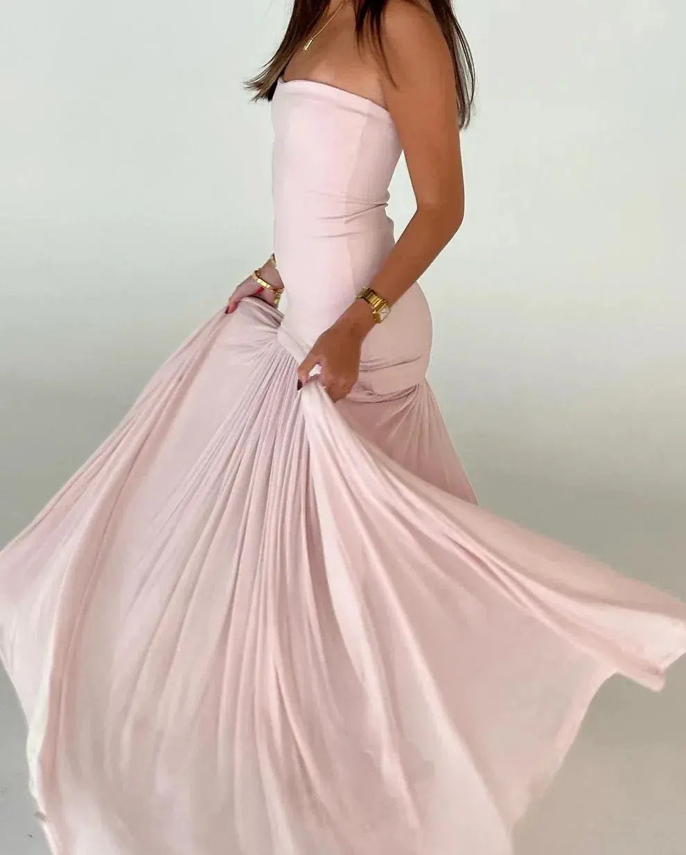 Helsa Naomi Gown Pink Size 10 photo 3