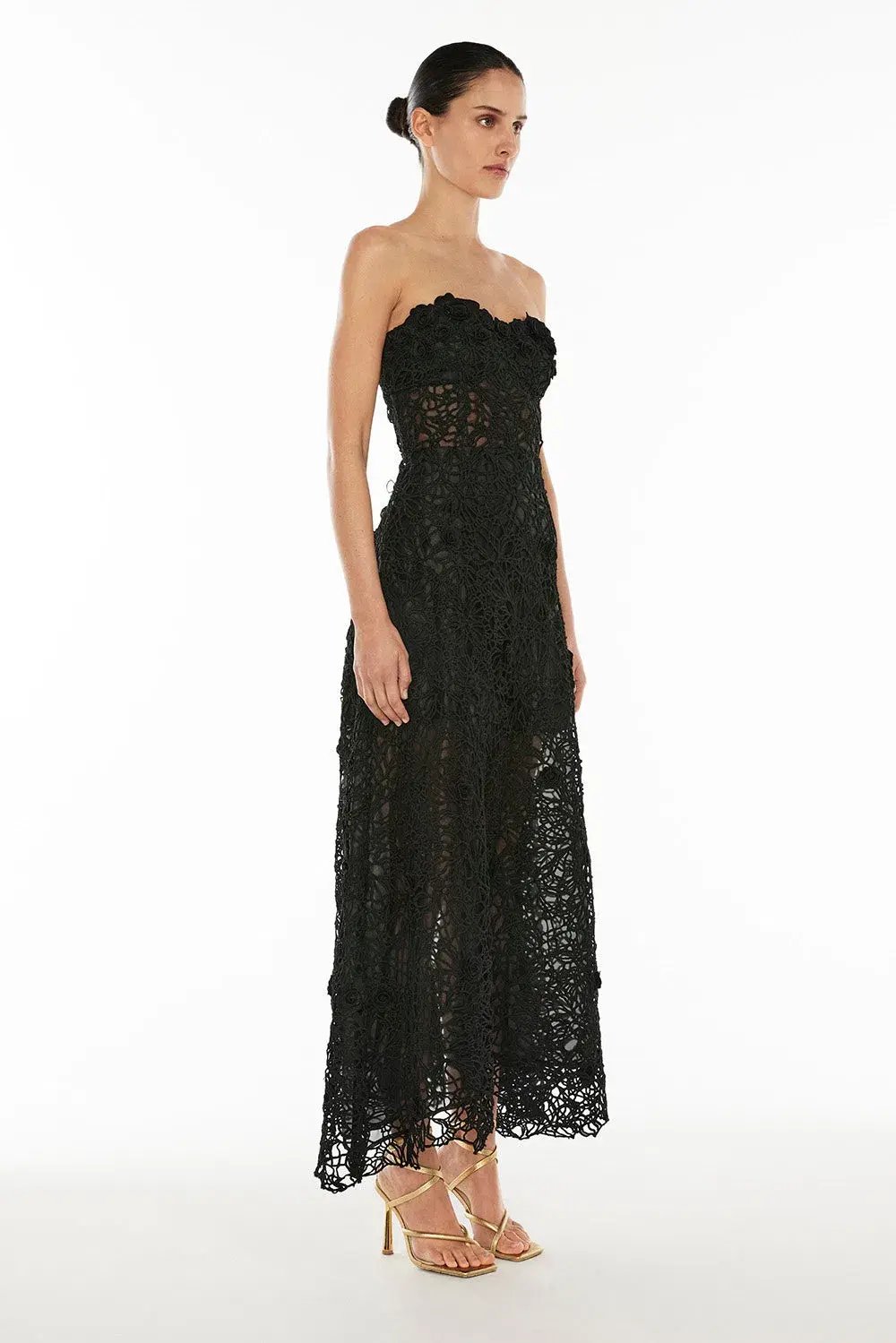 Manning Cartell Tea Ceremony Maxi Dress Black Size AU 8 photo 2