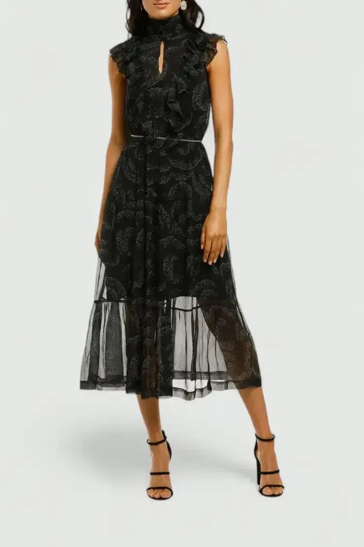 Husk Mirage Midi Dress in Black Size 8 photo 2
