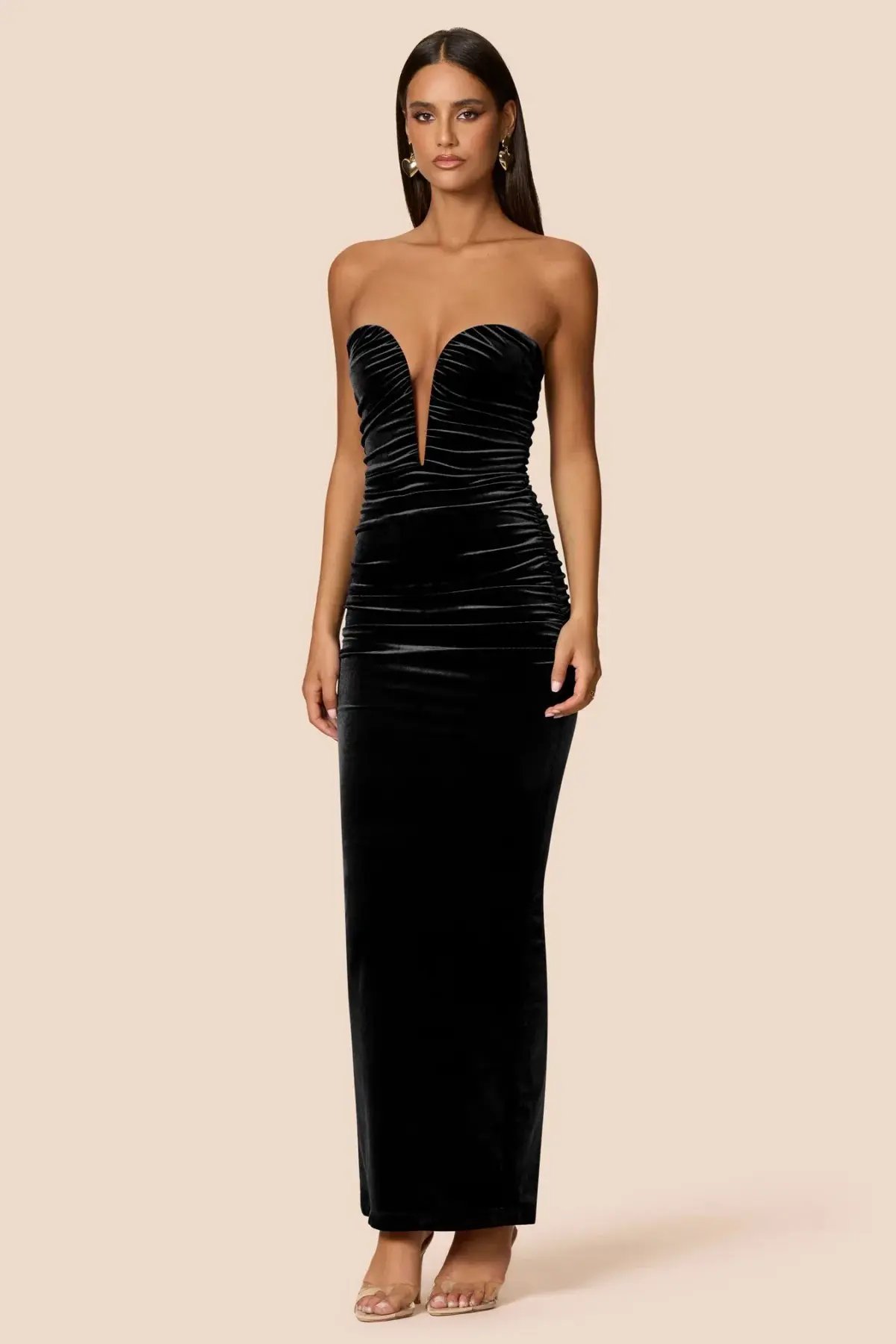 Love Nookie Nina Gown Black Size AU 10 photo 3