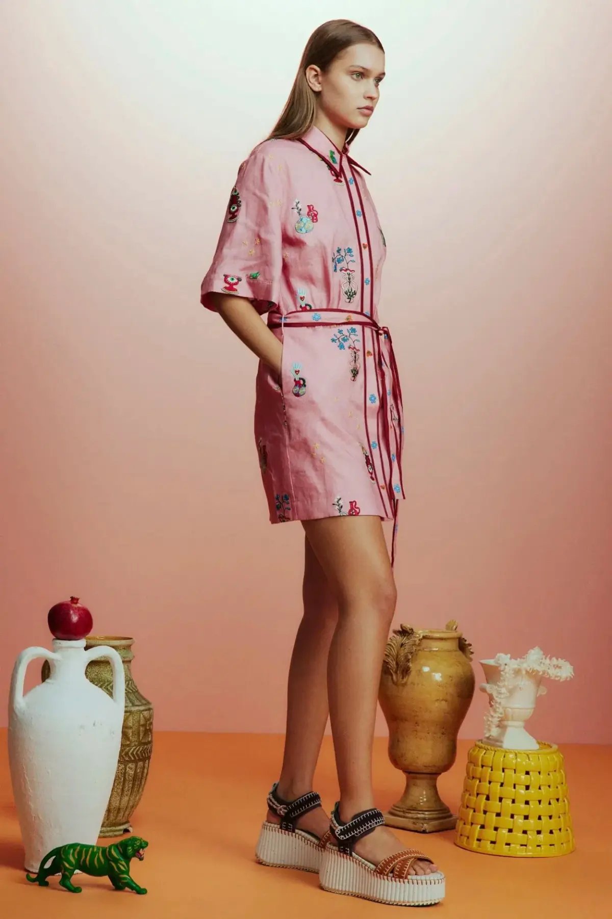 Alemais Timmy Embroidered Mini Dress photo 2