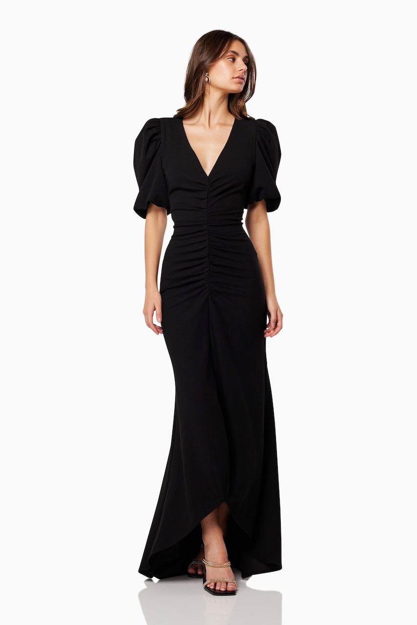 Elliatt Amaryllis Gown - Black photo 3