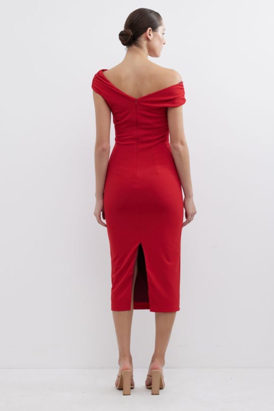 Pasduchas Feliz Midi Dress - Cranberry photo 2