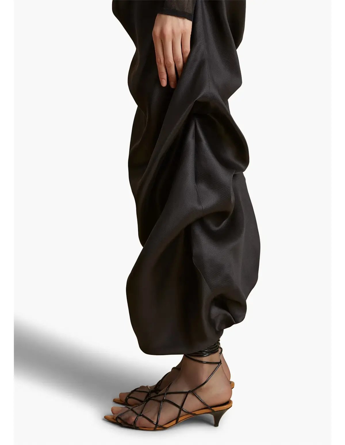 Khaite Olula Maxi Skirt in Black Size 6/XS photo 4