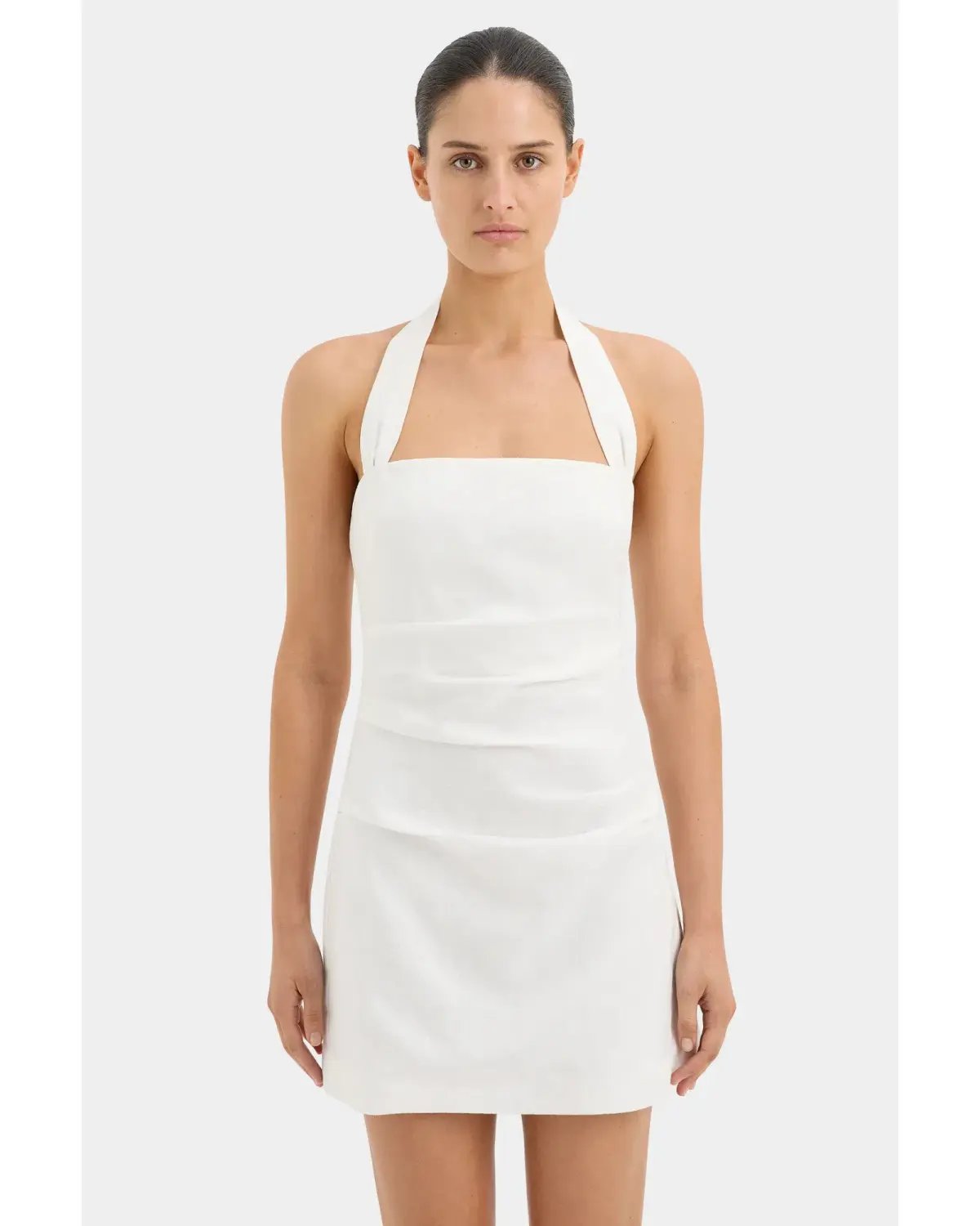 Sir The Label Noemi Halter Mini Dress Ivory Size 0 / AU 6 photo 2