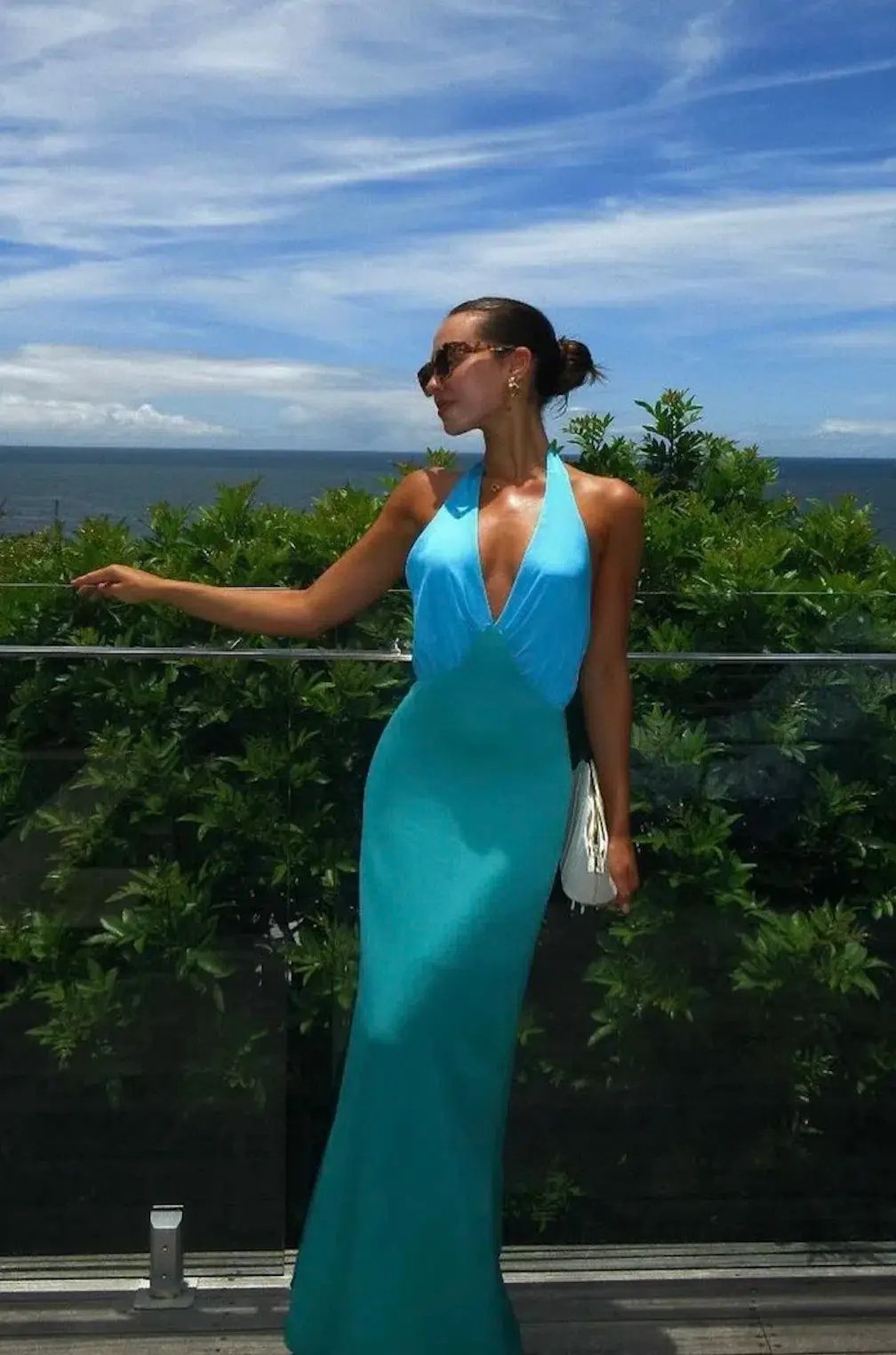 The Wolf Gang Oahu Slip Dress Aquamarine Size M / AU 10 photo 7