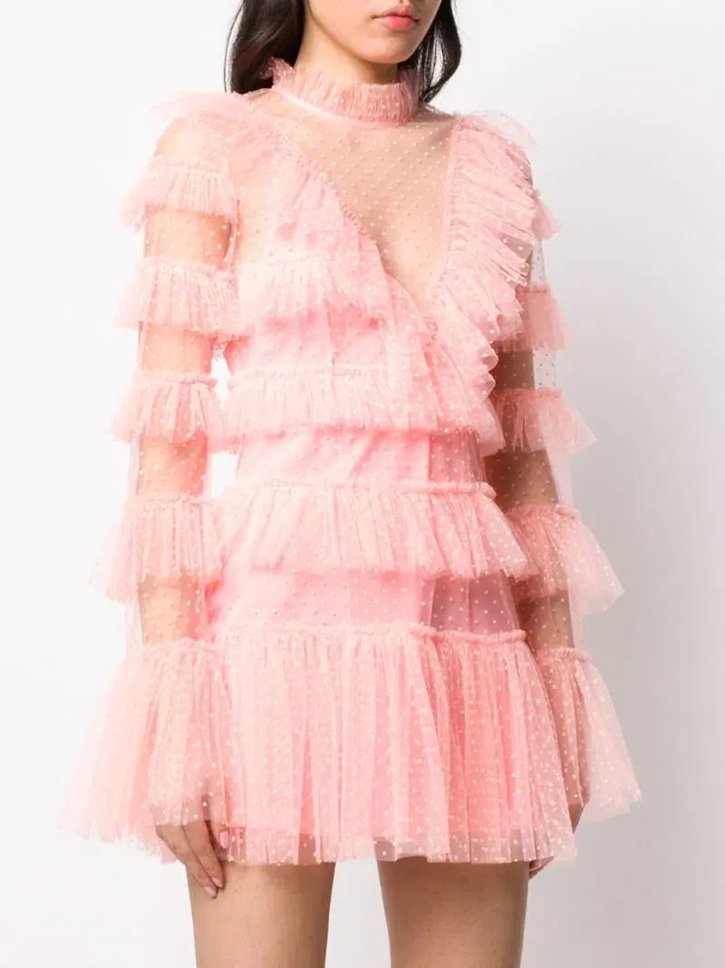 Alice McCall Tokyo Skies Mini Dress Pink Size 10 photo 2