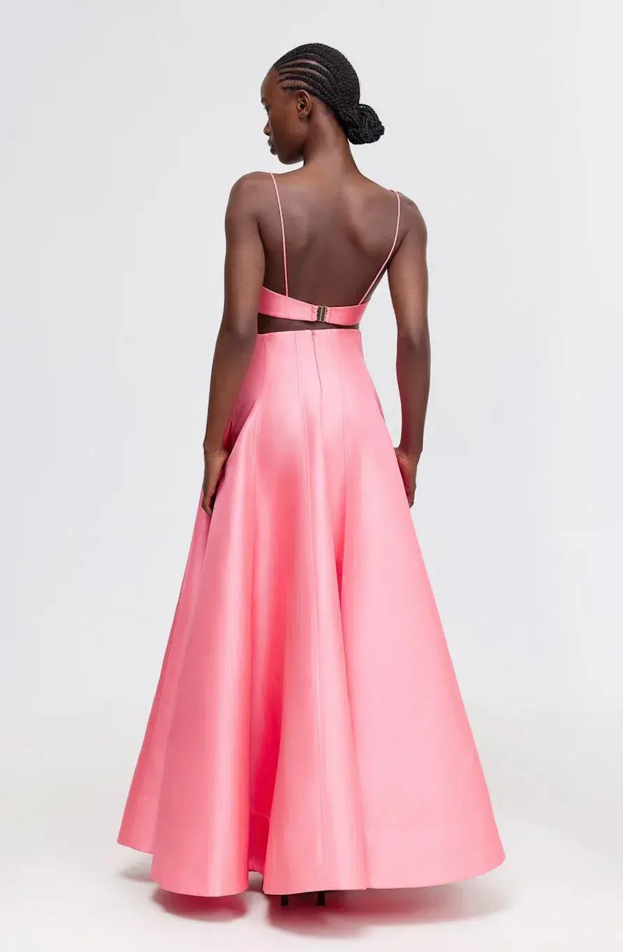 Acler Isla Set Maxi Skirt in Pink Rose Size AU 6 photo 3