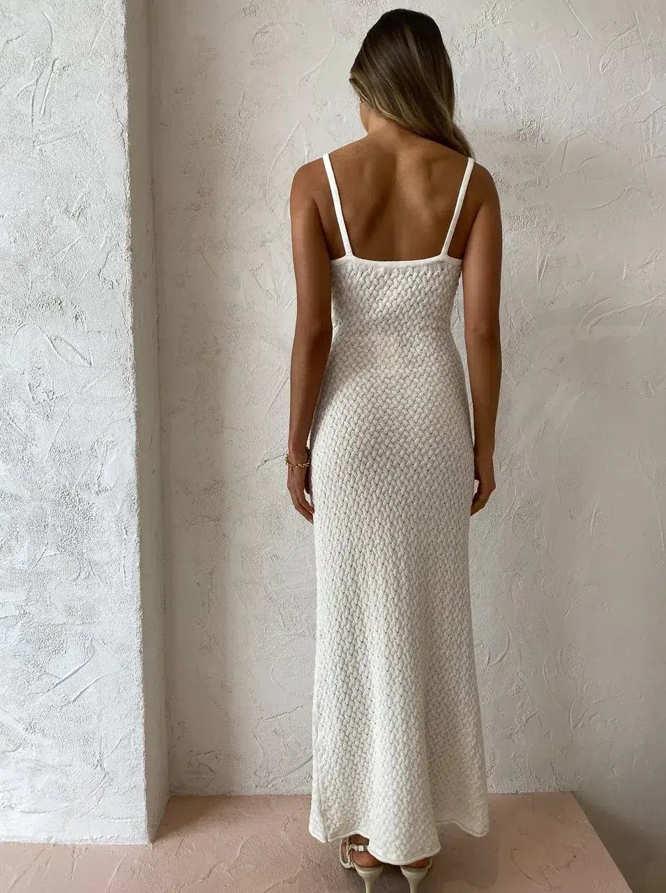 Bec & Bridge Effie Knit Dress White Size 8 photo 3