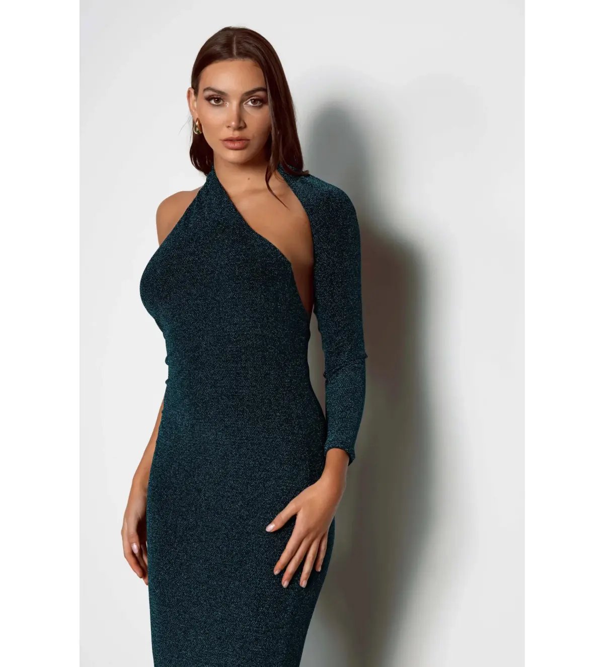 Elle Zeitoune Pia Emerald Maxi Dress Green Size AU 8 photo 2