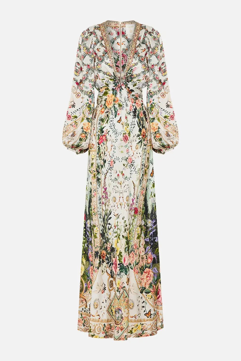 Camilla Renaissance Romance U-Ring Cut Out Dress Size 8 and Small Canvas Clutch photo 9