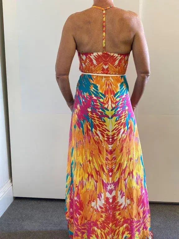 Kookai Summer Maxi Dress Print Size 8 photo 2