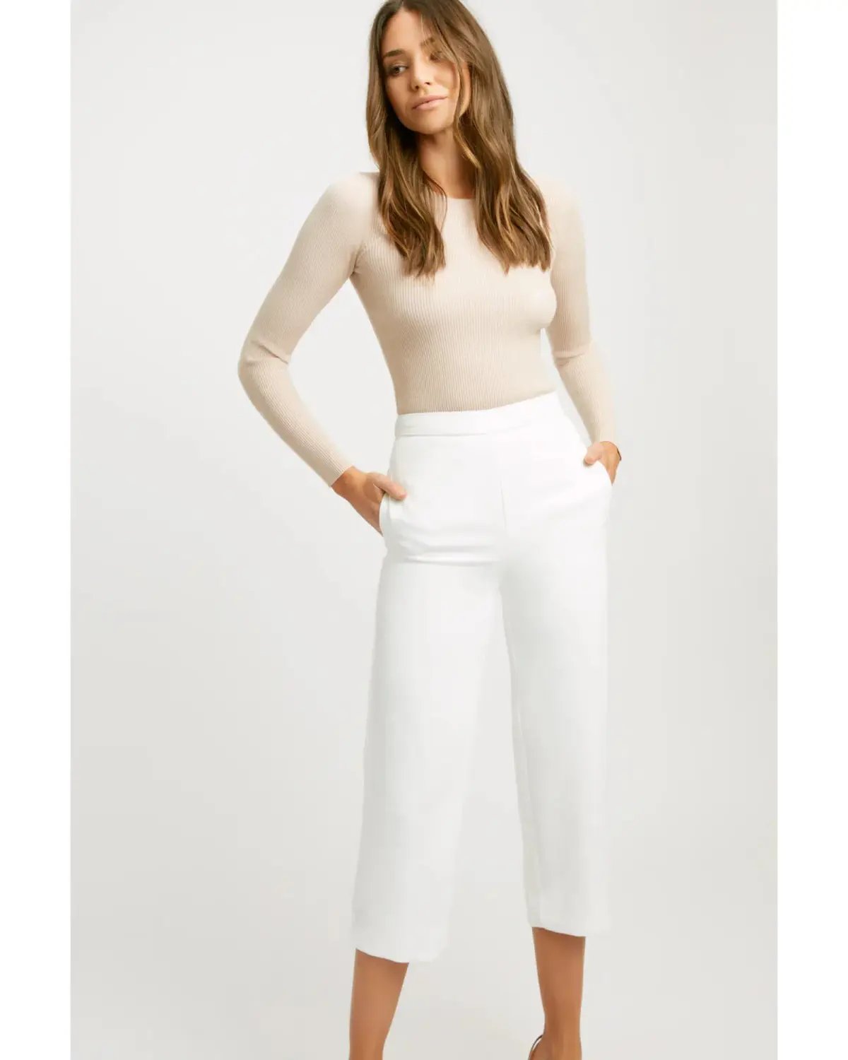 Kookai Oyster Pants White Size AU 8 photo 2