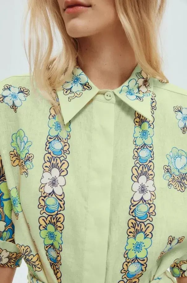 Alemais Velma Shirtdress Green Size 12 photo 2