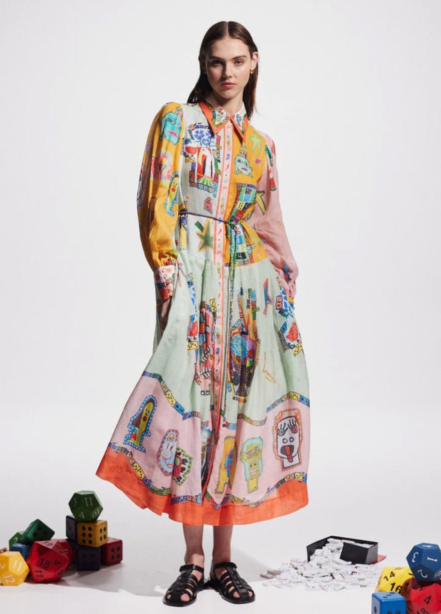 Alemais Players Shirtdress Multi photo 3