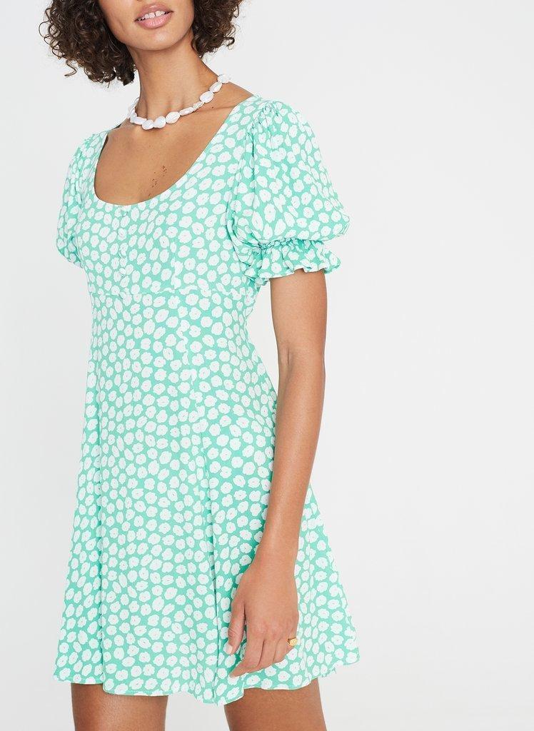 Faithfull the Brand La Barben Mini Dress Print Size 8 photo 2