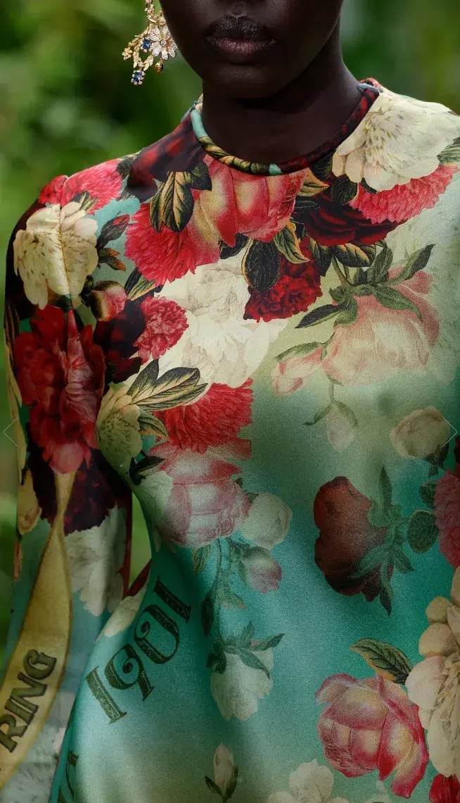 Zimmermann Wonderland Bias Slip Maxi Dress Peony Garden Floral Size 1 / AU 10 photo 6