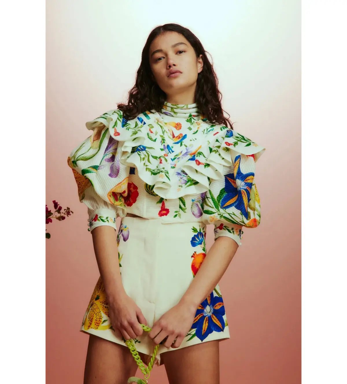 Alemais Flores High Waisted Short and Scarf Top Set Print Size AU 8 photo 6