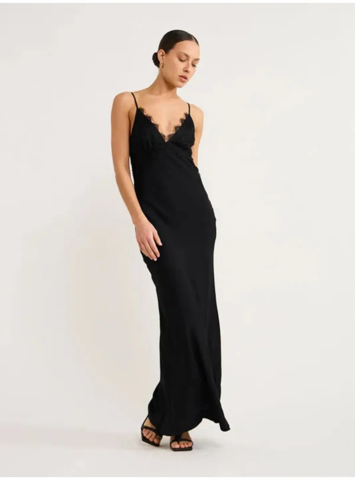 Bec and Bridge Emery Lace Maxi Dress Black Size AU 6 photo 2
