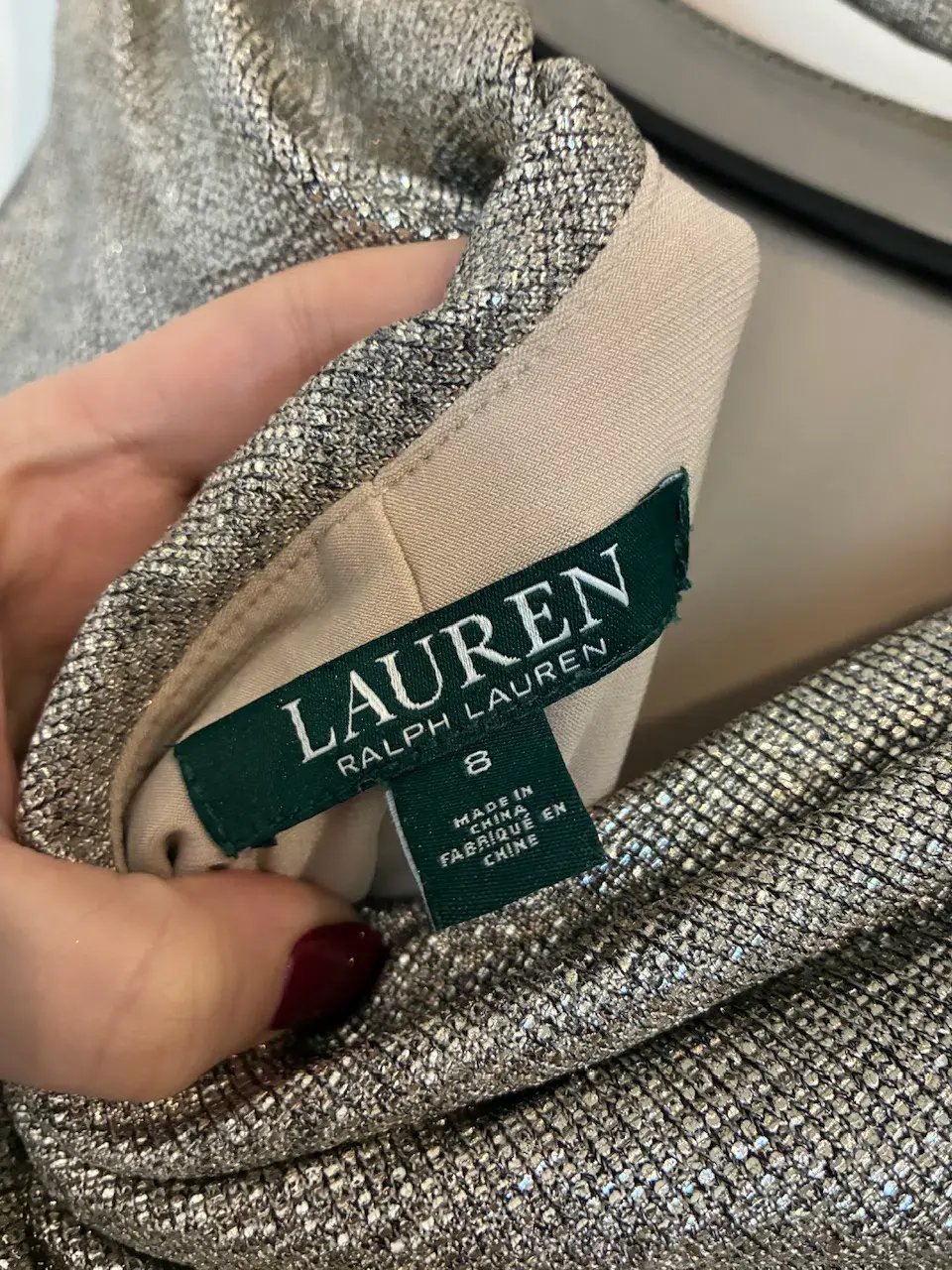 Lauren Ralph Lauren gold gown size 8 photo 5