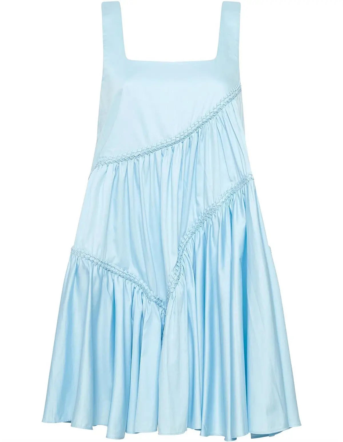 Aje Casabianca Sleeveless Braided Dress Ice Blue Size 6 photo 3