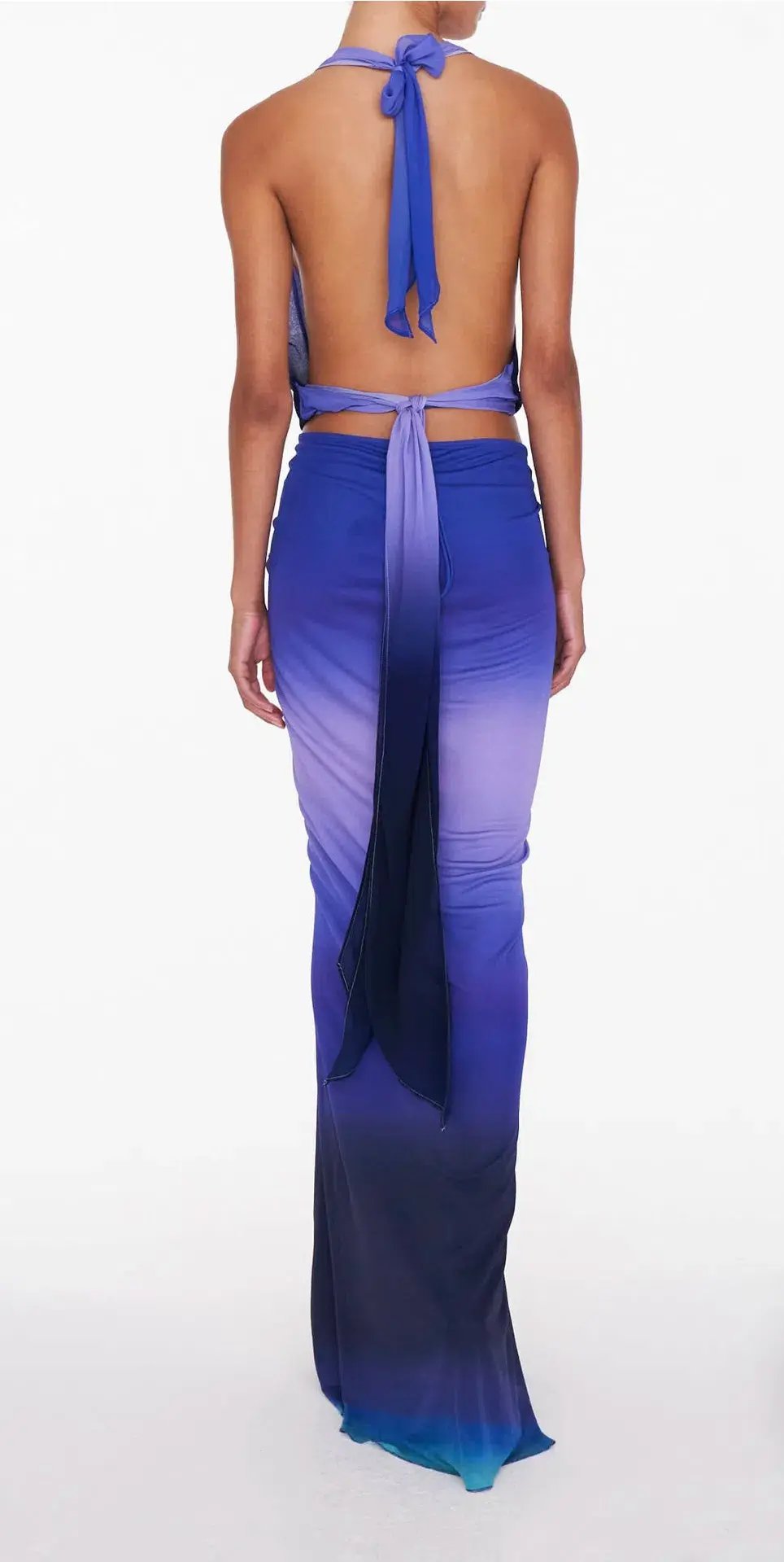 Rat & Boa Nova Top & Atlantis Skirt Set Blue Ombre Size S / AU 8 photo 5
