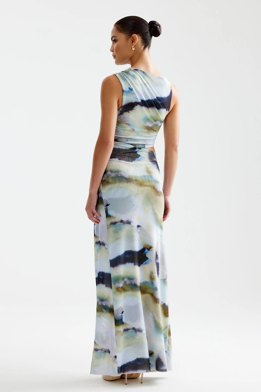 Lexi Fiora Dress - Blue Mineral Print photo 3