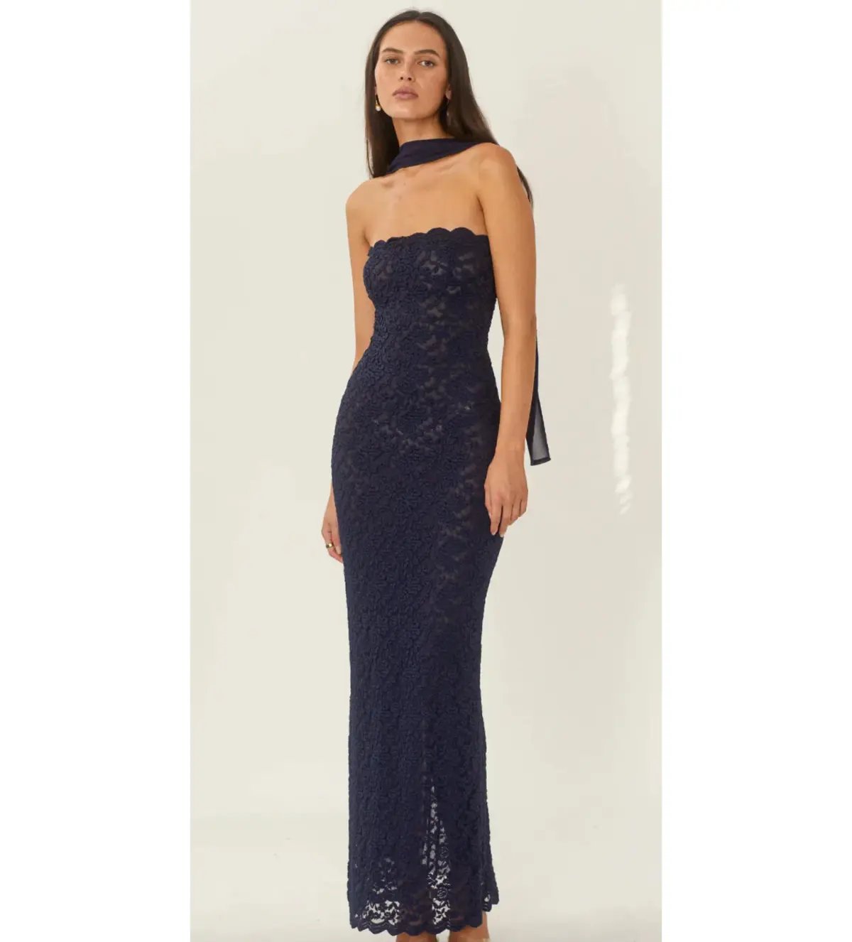 Arcini Ori Meredith Navy Maxi Dress Size XS/AU 6 photo 2