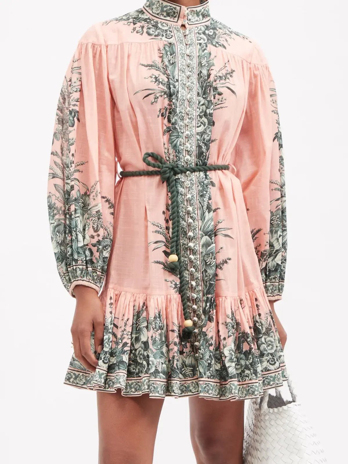 Zimmermann Moonshine Floral Mini Dress Print Size 10 photo 2