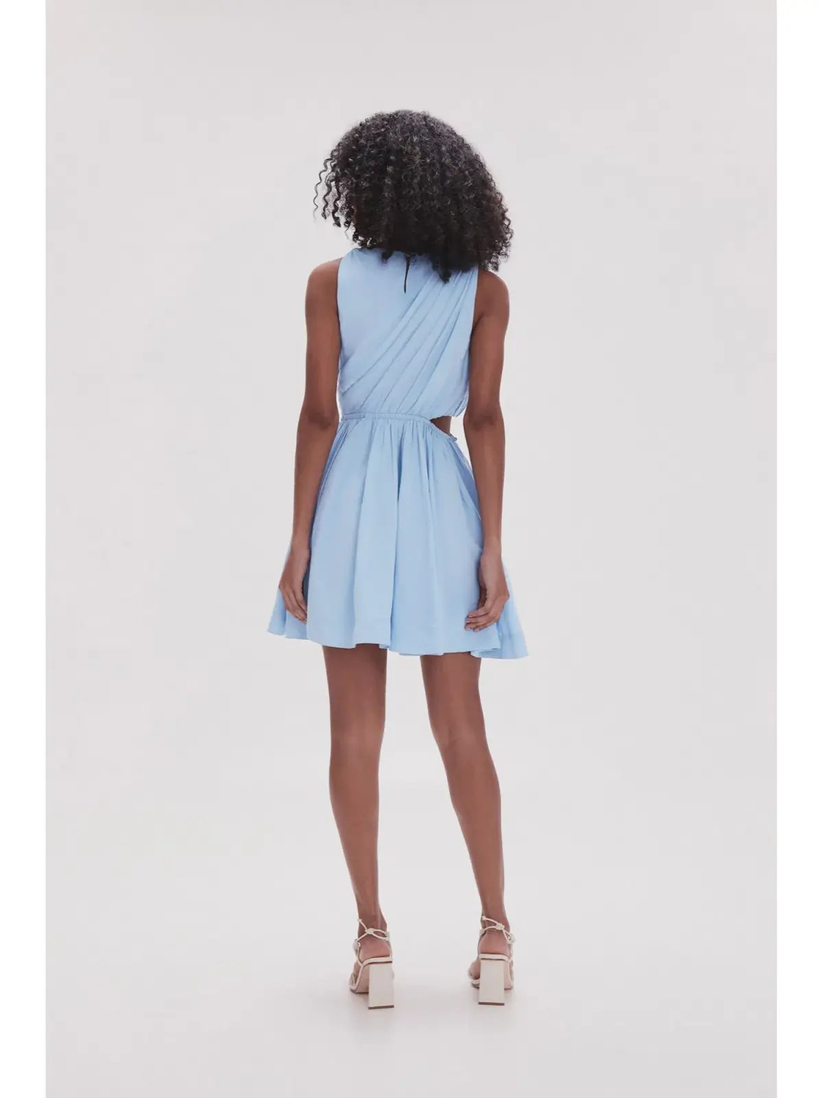 Aje Abbey Twisted Mini Dress in Light Sky Blue Size AU 8 photo 3