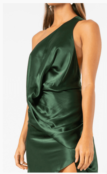 One fell swoop philly dress in silk jungle green size 10 photo 3