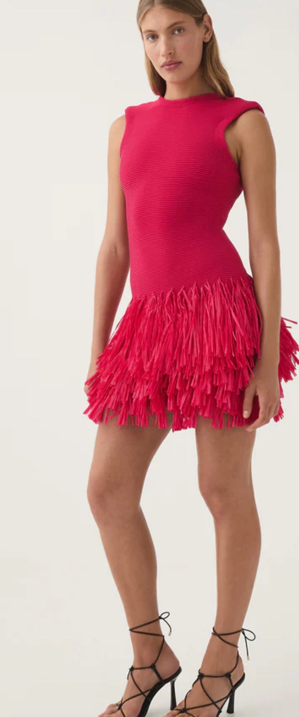 Aje Rushes Raffia Knit Mini photo 2