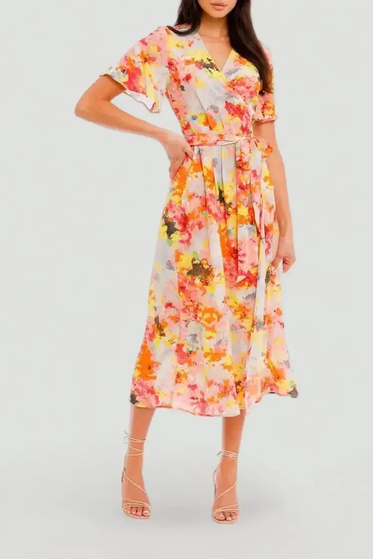 Kate Sylvester Meg Midi Dress in Sunshine Size 8 photo 2