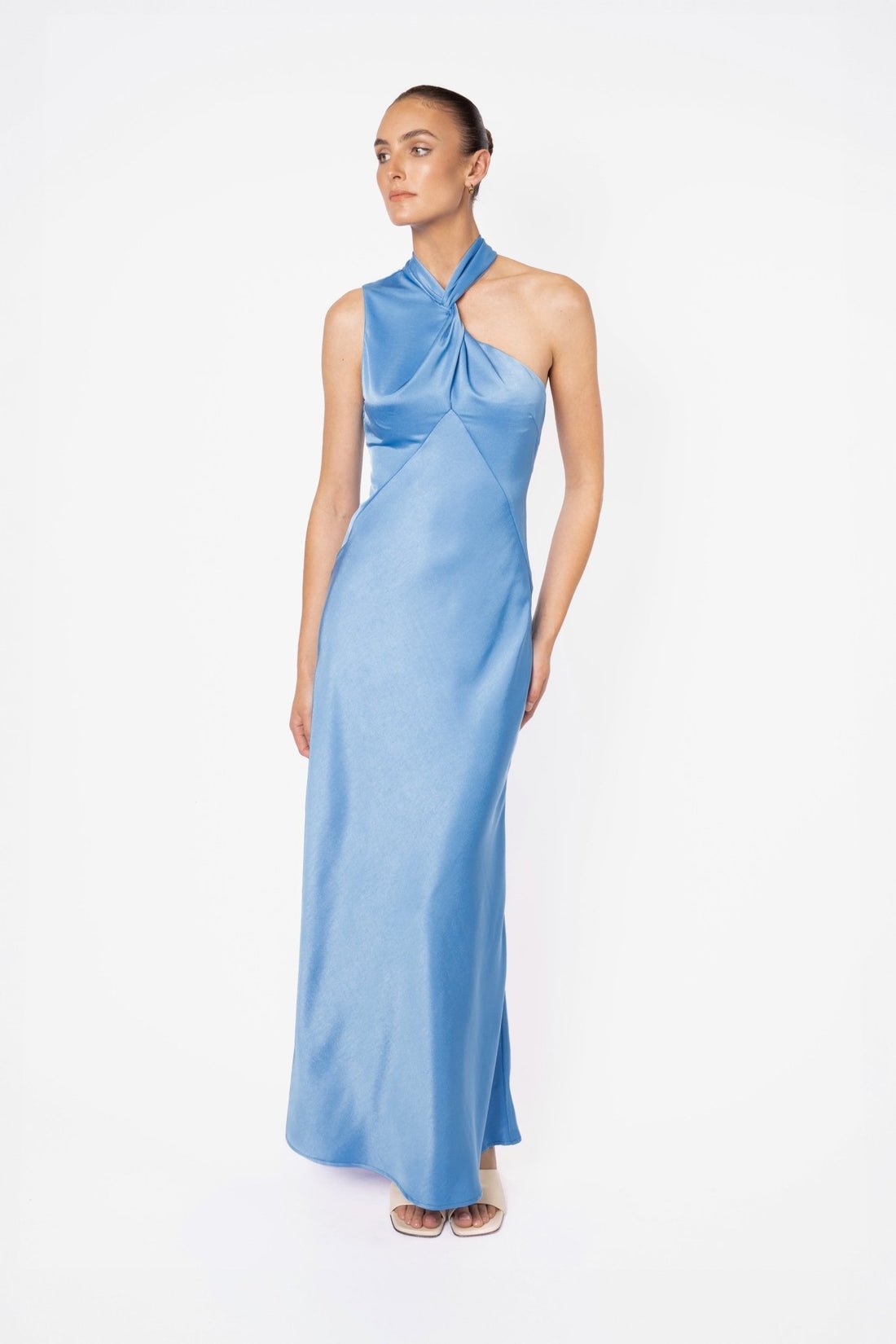 ONE FELL SWOOP GISELE MAXI DRESS - AZZURE photo 3