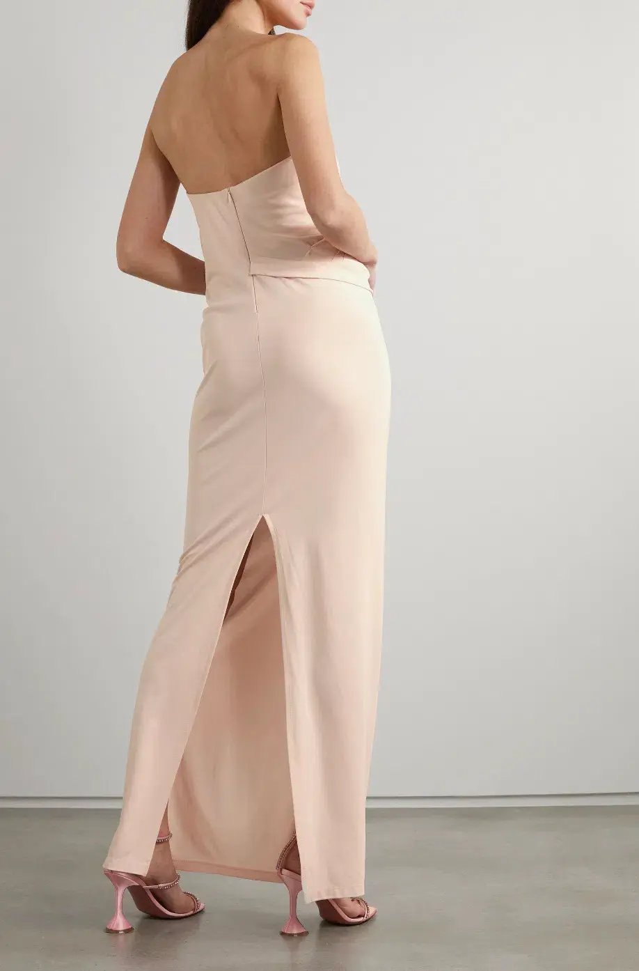 Christopher Esber Balm Strapless Ruched Dress Pink Size AU 10 photo 2