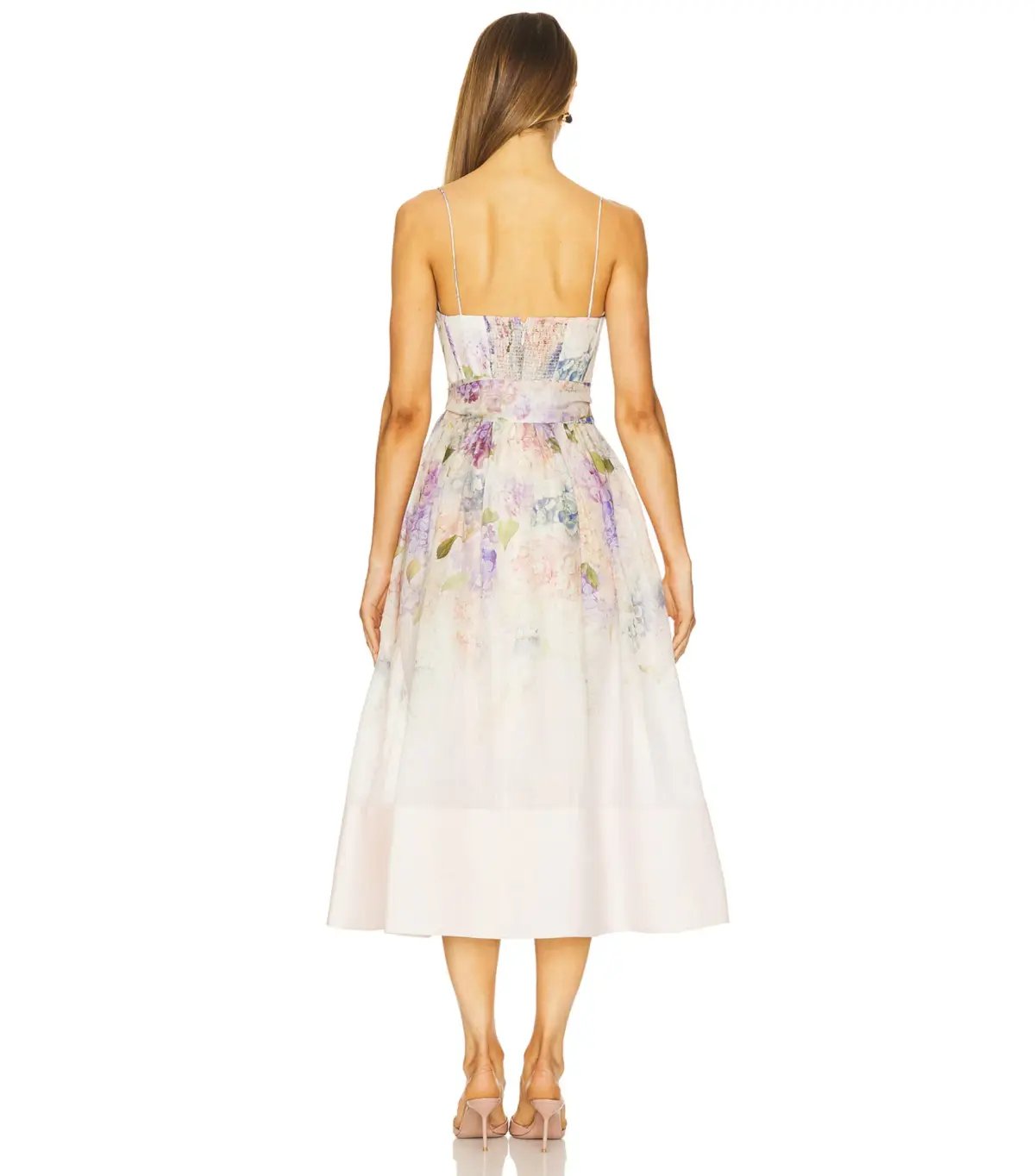 Zimmermann Dawning Corset Dress in Multi Hydrangea Size AU 10 photo 2