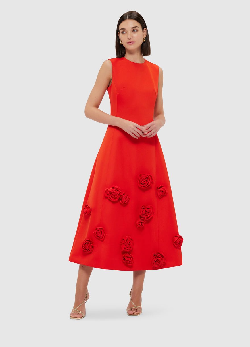 Leo Lin Cleo Sleeveless Midi Dress - Scarlett photo 4