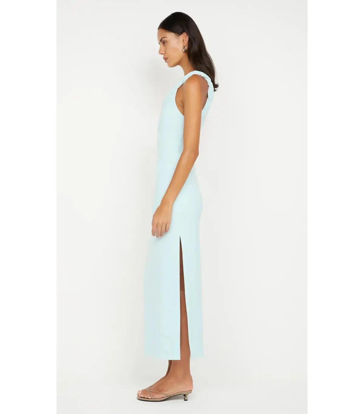 Bec & Bridge Ariven Asym Midi Dress Arctic Blue Size AU 14 photo 2