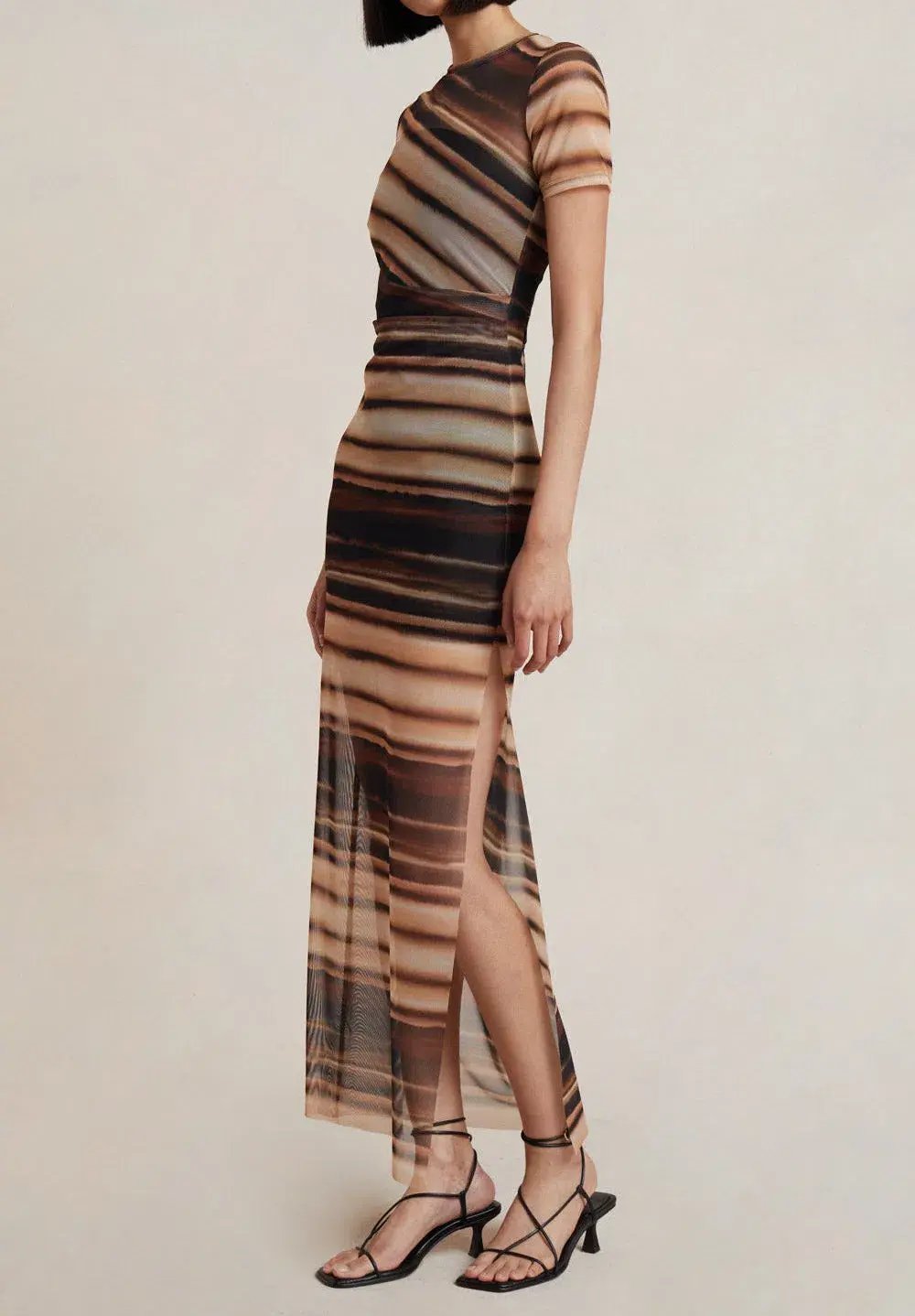 Bec & Bridge Watercolour Short Sleeve Maxi Dress Print Size 10 / M photo 3
