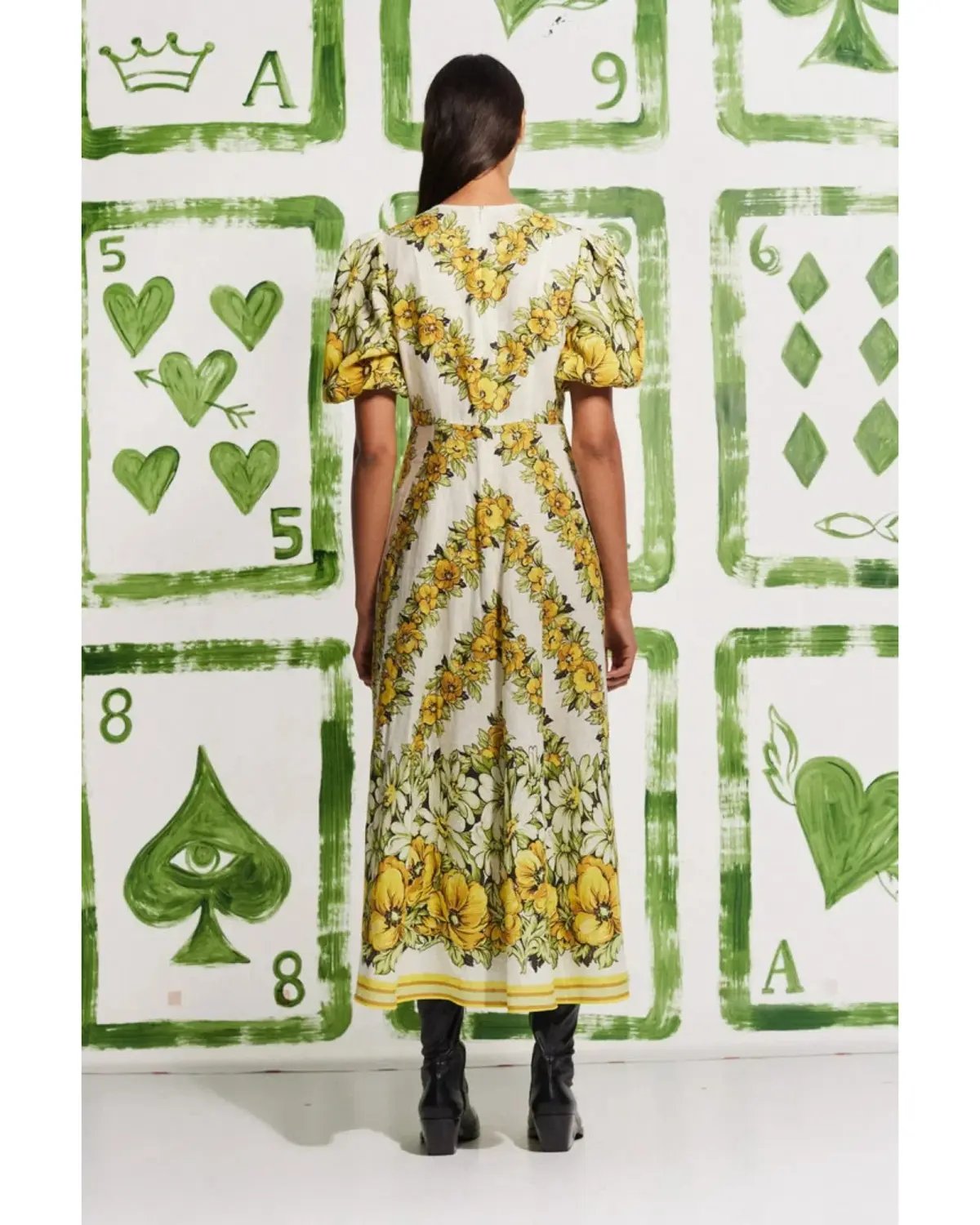 Alemais Gisela Midi Dress Print Size AU 8 photo 3