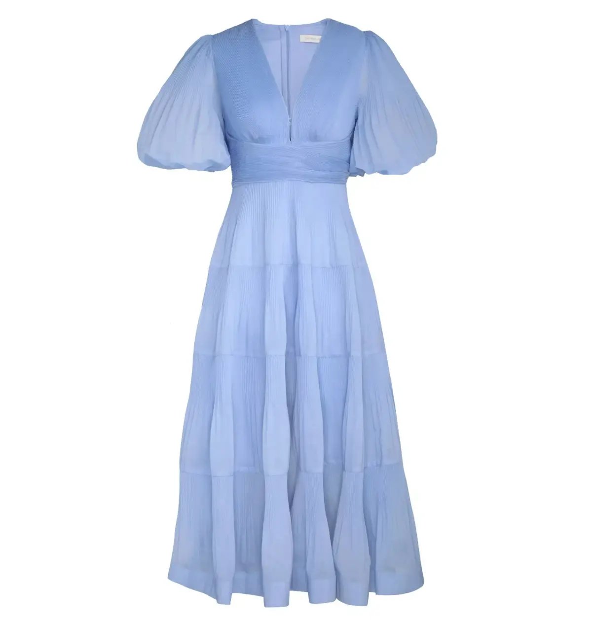 Zimmermann Pleated Midi Dress Jacaranda Size 3 / AU 14 photo 3